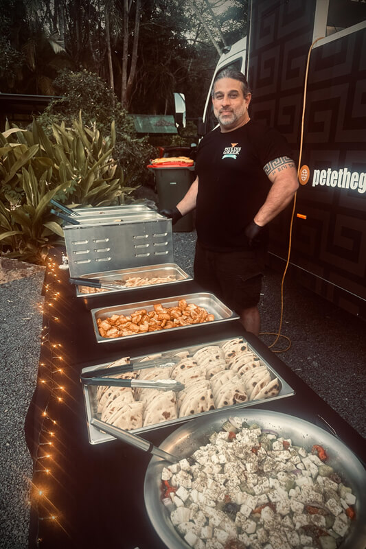 Pete the Greek Wedding catering